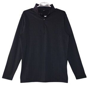 Men's black long sleeve half zip sweater . Size S. NWOT.